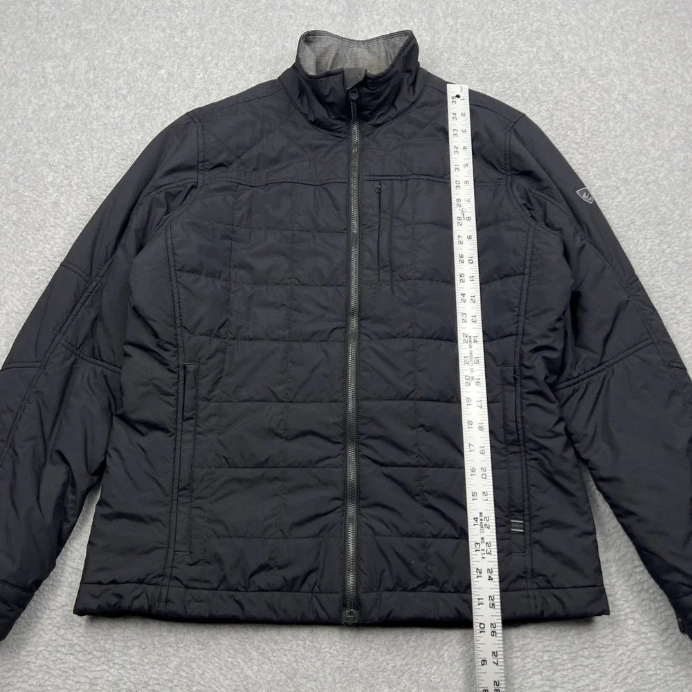 KÜHL Rebel Insulated Jacket Men's Medium Black Quilted Full Zip Outdoor Hiking